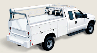 Contractor Rig Ladder Racks / Truck Racks for Service Body Trucks